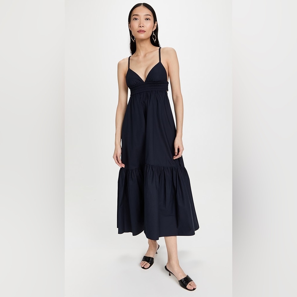 A.L.C. Rhodes cotton maxi tiered dress
